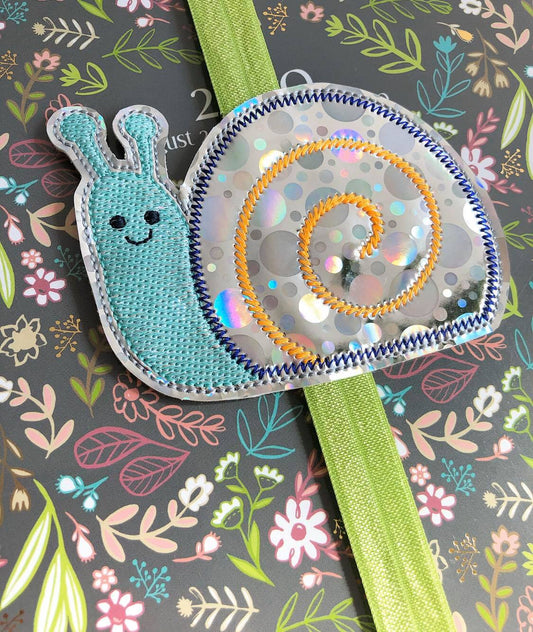 Snail Book Band - Digital Embroidery Design
