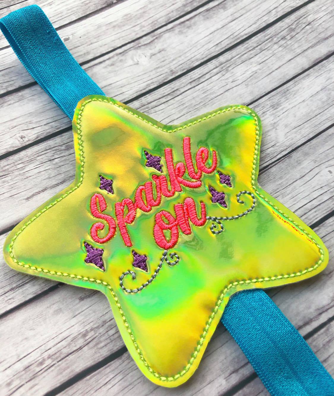 Sparkle On Book Band - Digital Embroidery Design
