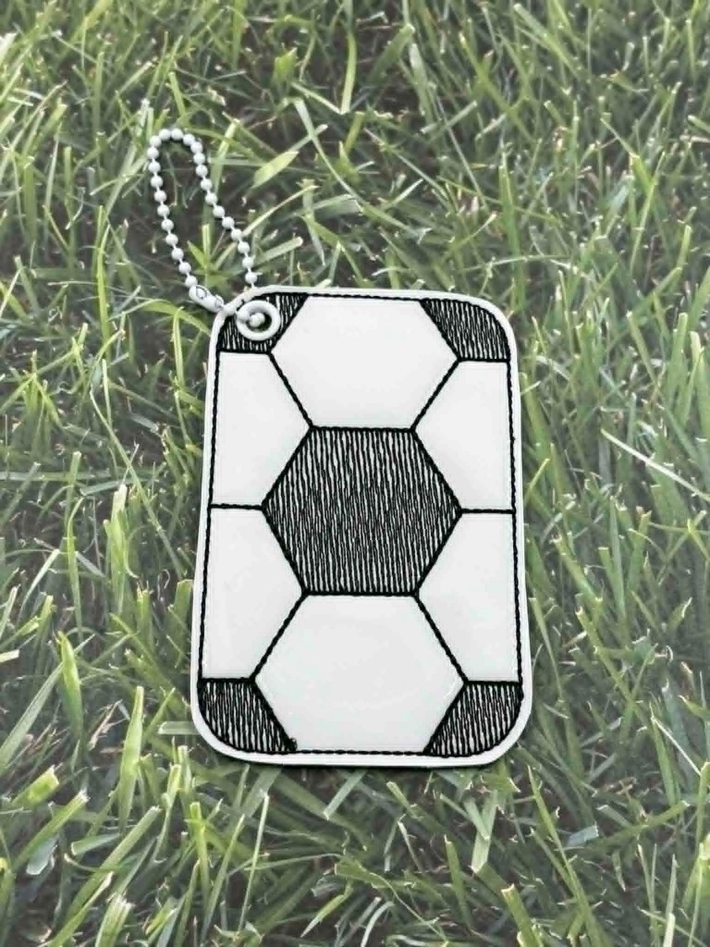 Soccer Stitching Bag Tag – 3 Styles Included – Digital Embroidery Design