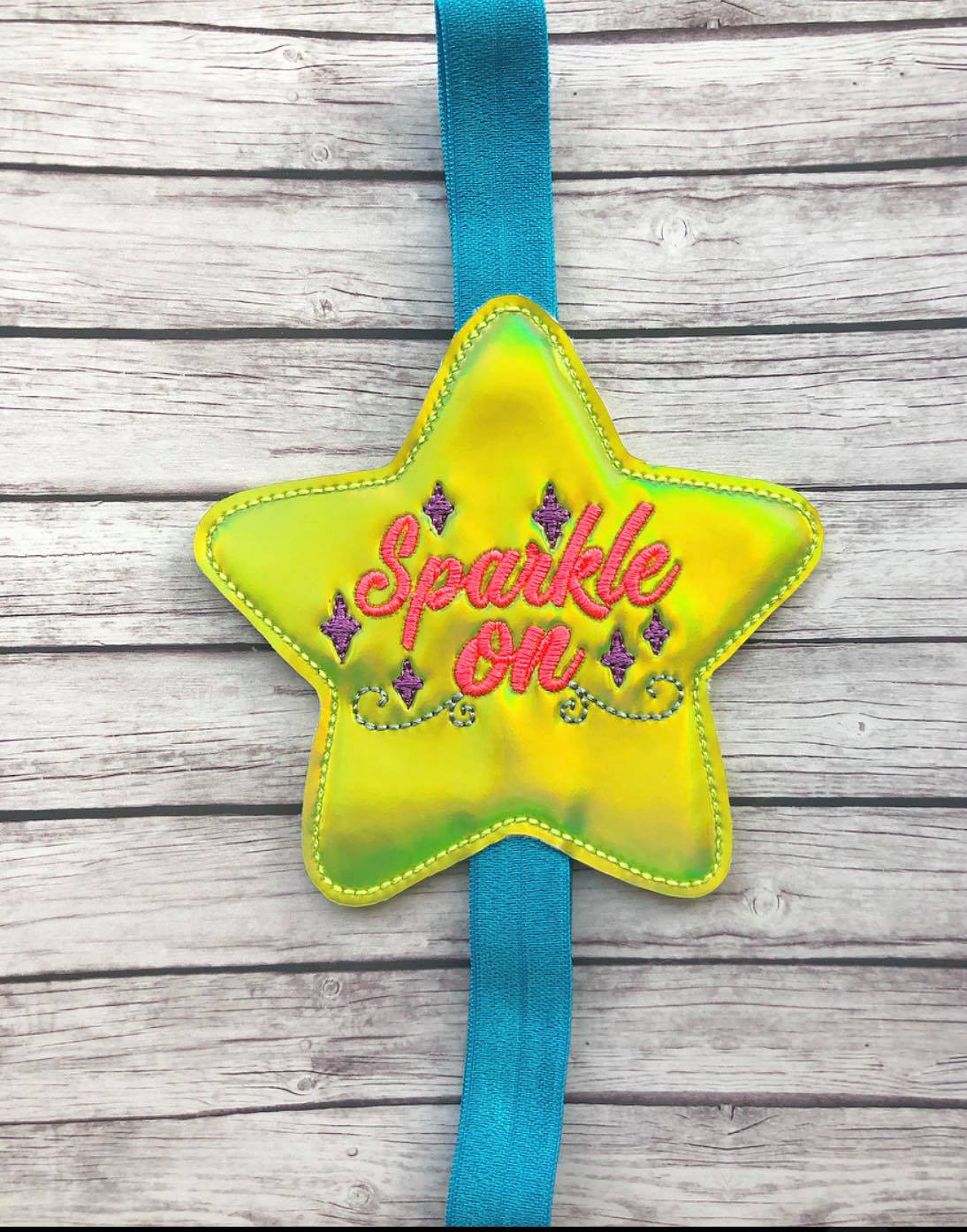 Sparkle On Book Band - Digital Embroidery Design