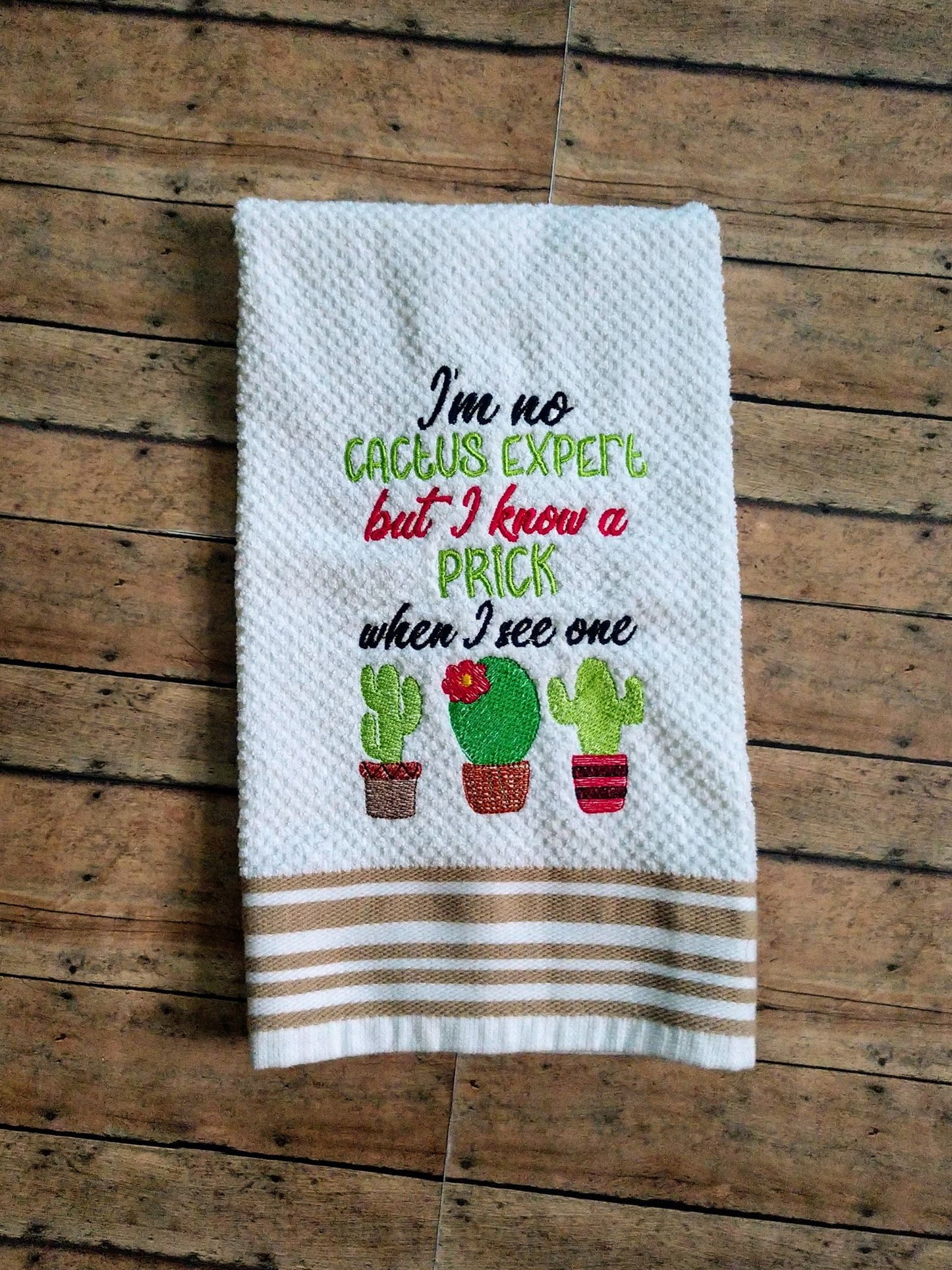 Cactus Expert 5x7 & 6x10 - Digital Embroidery Design