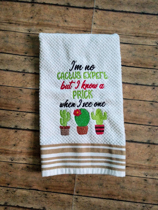 Cactus Expert 5x7 & 6x10 - Digital Embroidery Design