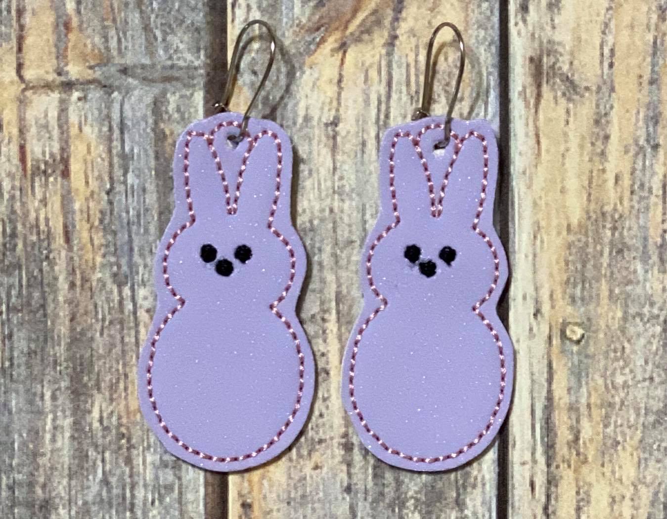 Marshmallow Easter Earrings - 3 sizes - Digital Embroidery Design
