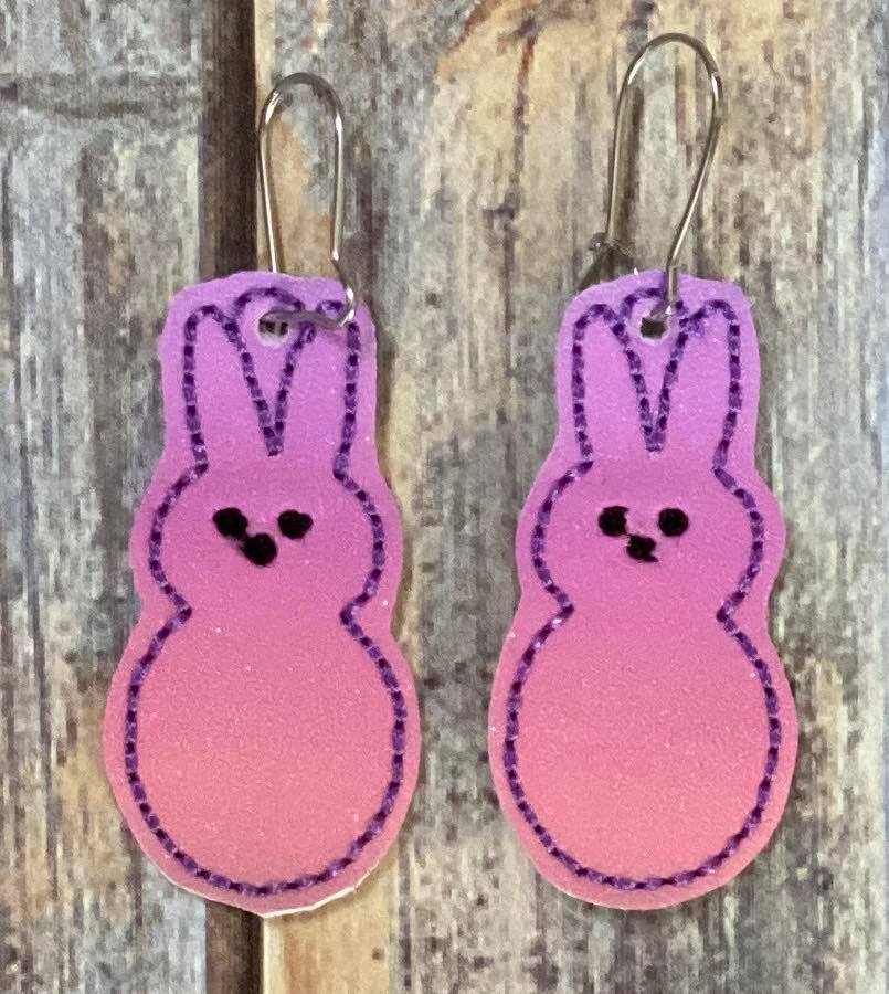 Marshmallow Easter Earrings - 3 sizes - Digital Embroidery Design