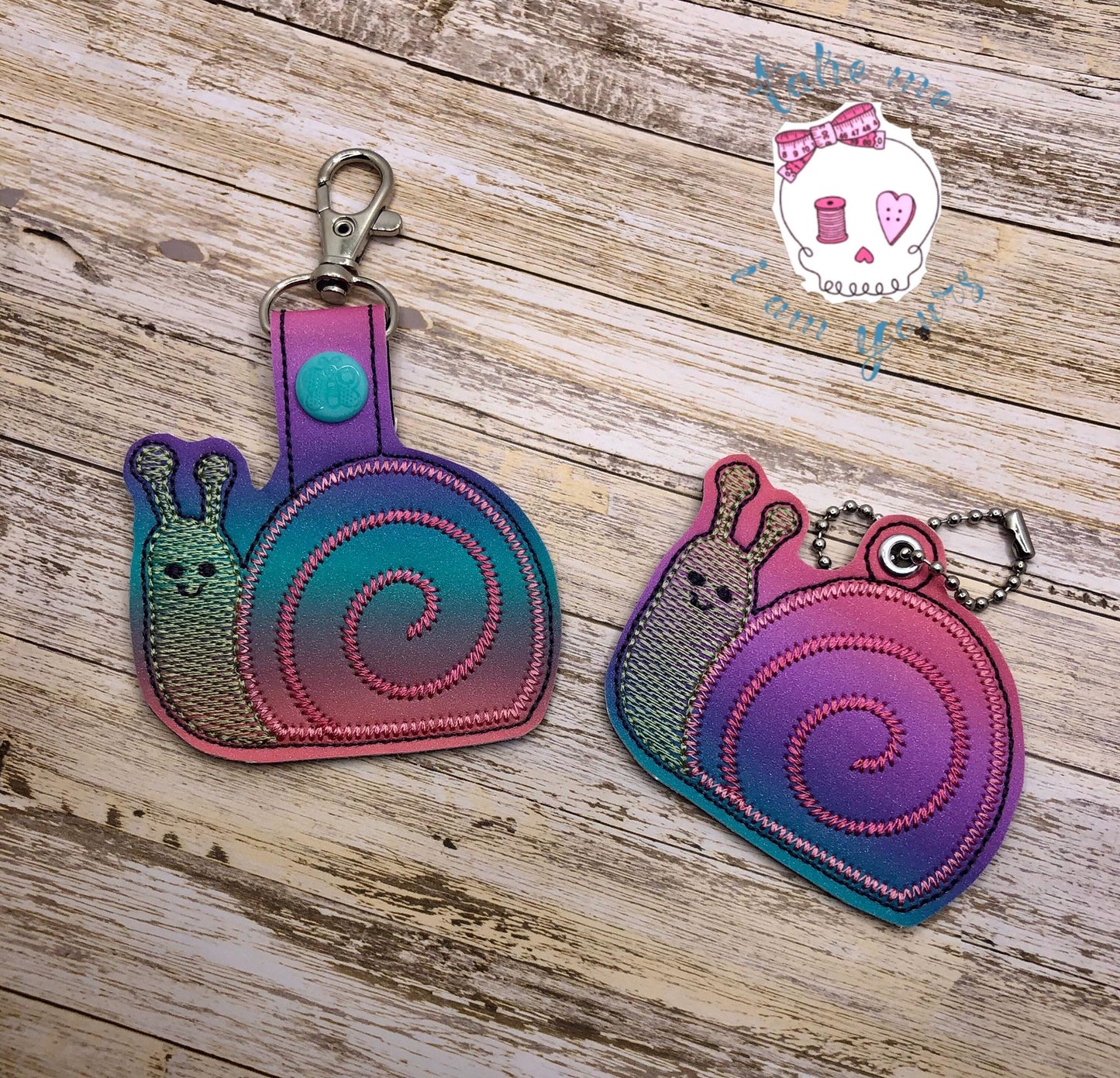 Snail Fobs -  DIGITAL Embroidery DESIGN
