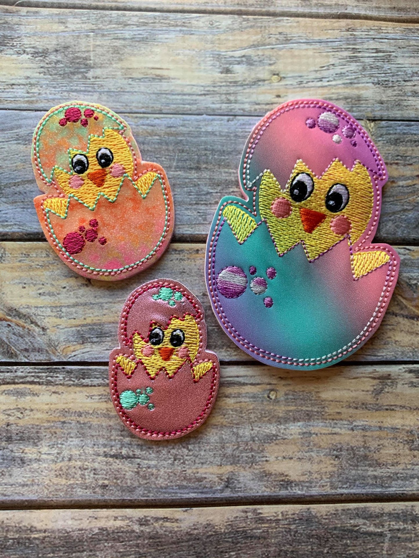Hatched Chick Felties - 4 sizes - 4x4 and 5x7 Grouped- Digital Embroidery Design