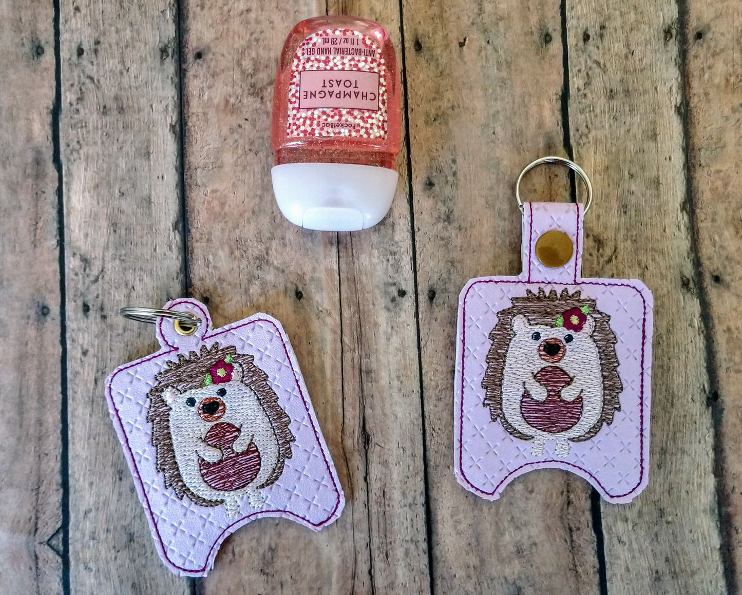Hedgehog Girl Sanitizer Holders - DIGITAL Embroidery DESIGN