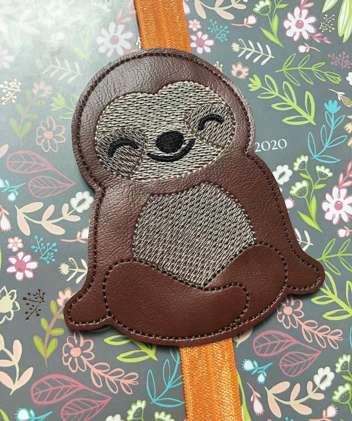 Sloth Book Band - Digital Embroidery Design