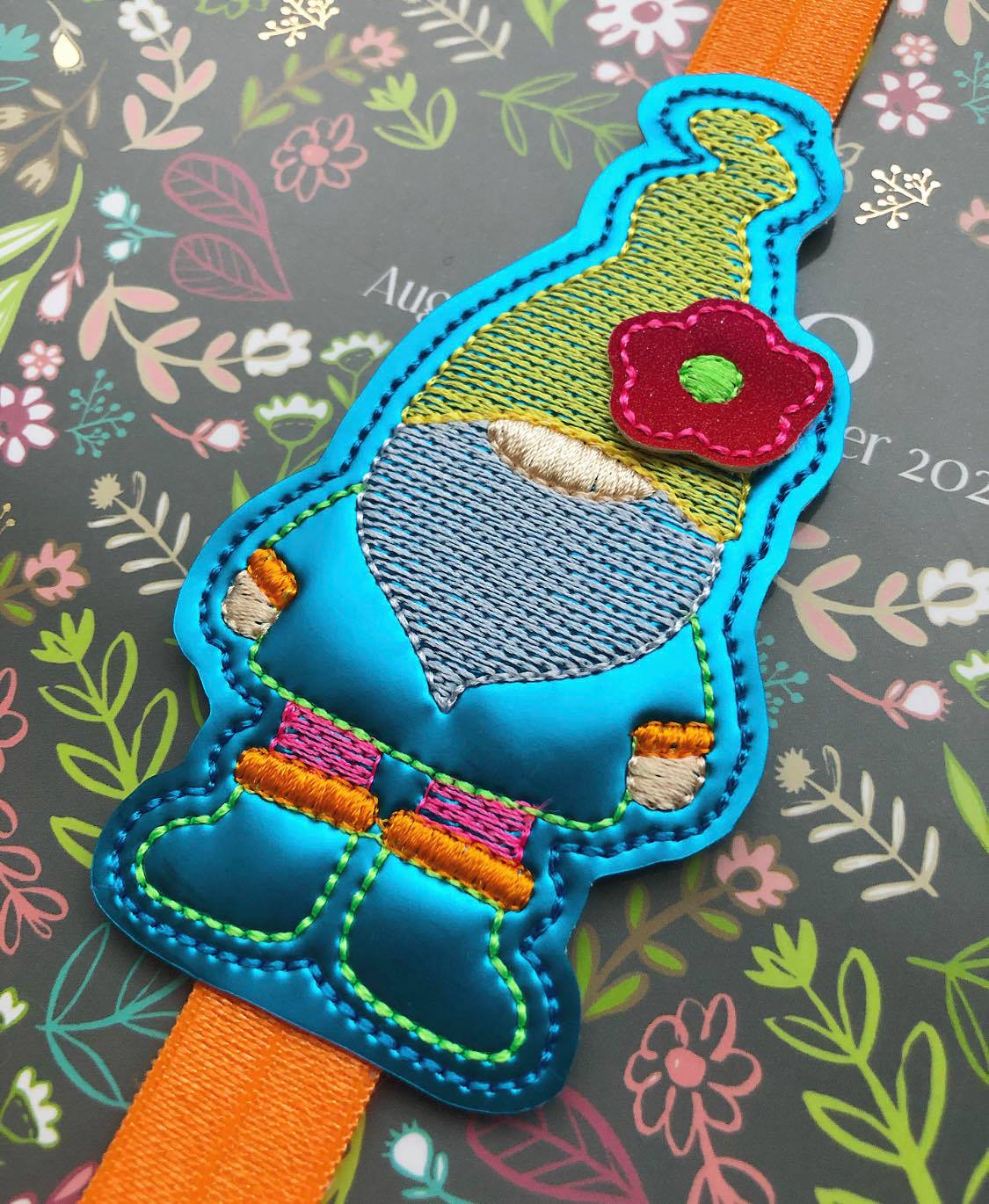 3D Gnome - Book Band - Digital Embroidery Design
