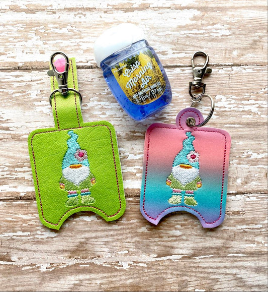 Spring Gnome Sanitizer Holders - DIGITAL Embroidery DESIGN