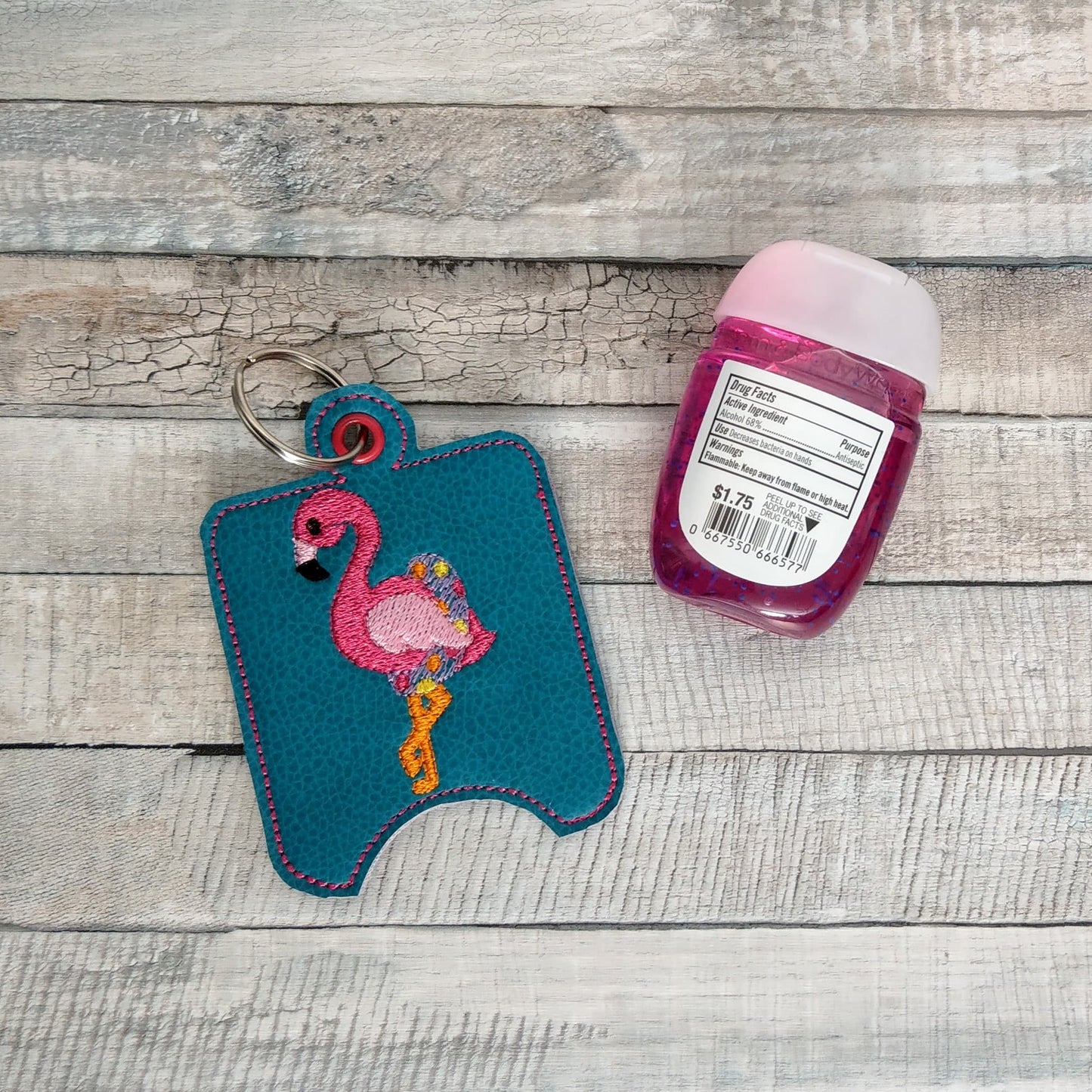 Floating Flamingo Sanitizer Holders - DIGITAL Embroidery DESIGN