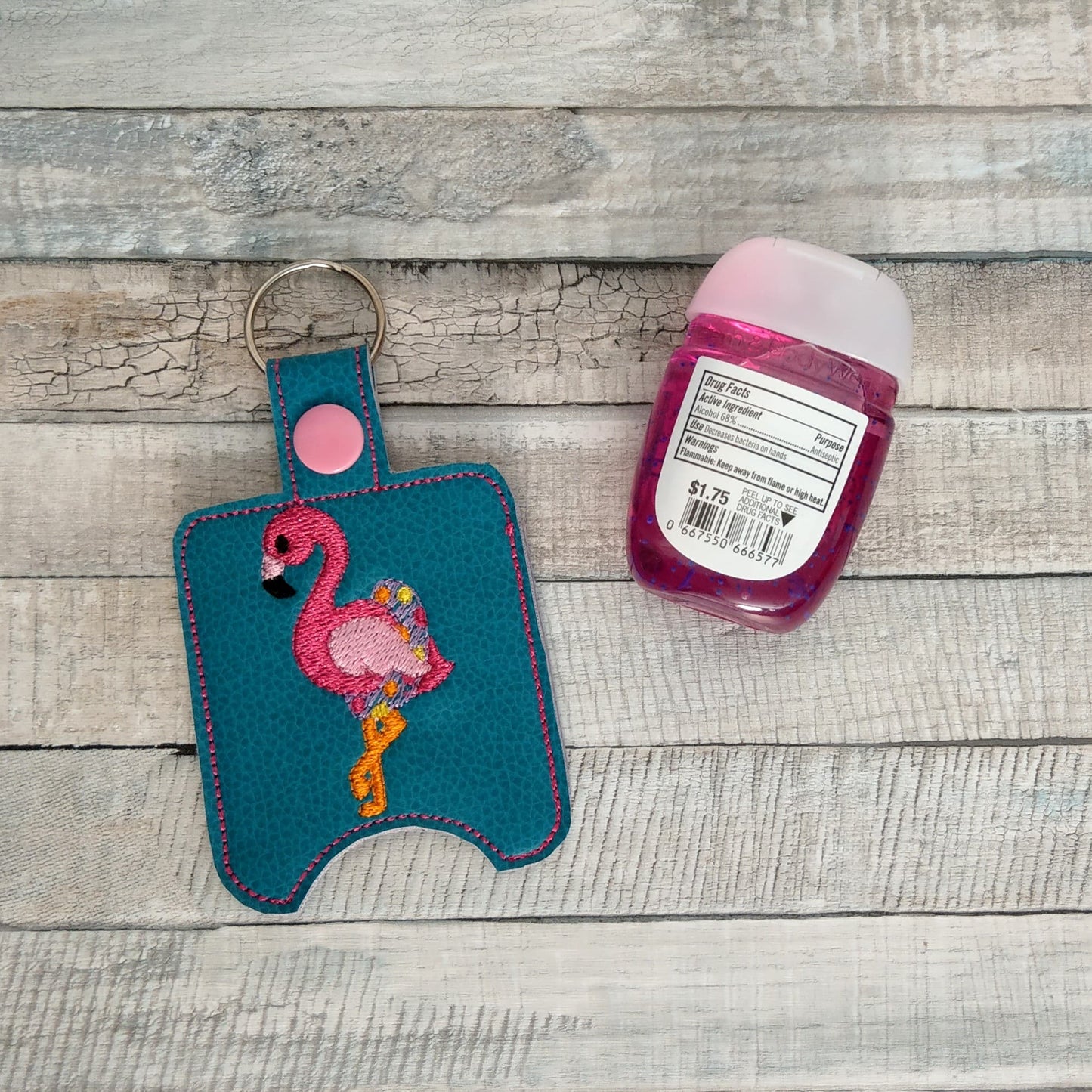 Floating Flamingo Sanitizer Holders - DIGITAL Embroidery DESIGN