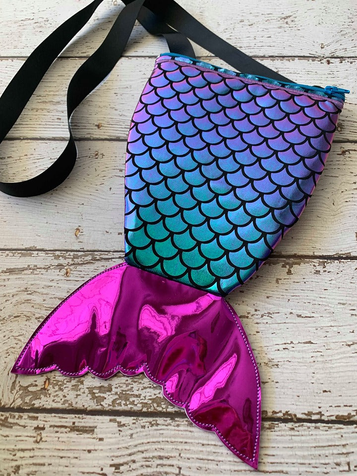 3D Mermaid Zipper Bag - 4 sizes - Digital Embroidery Design
