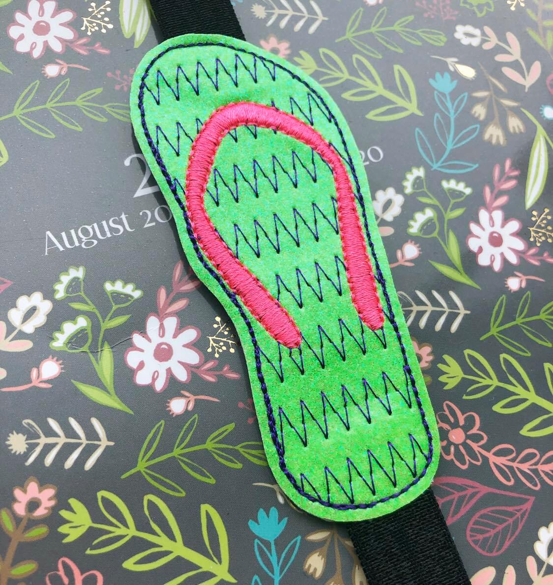 Flip Flop - Book Band - Digital Embroidery Design