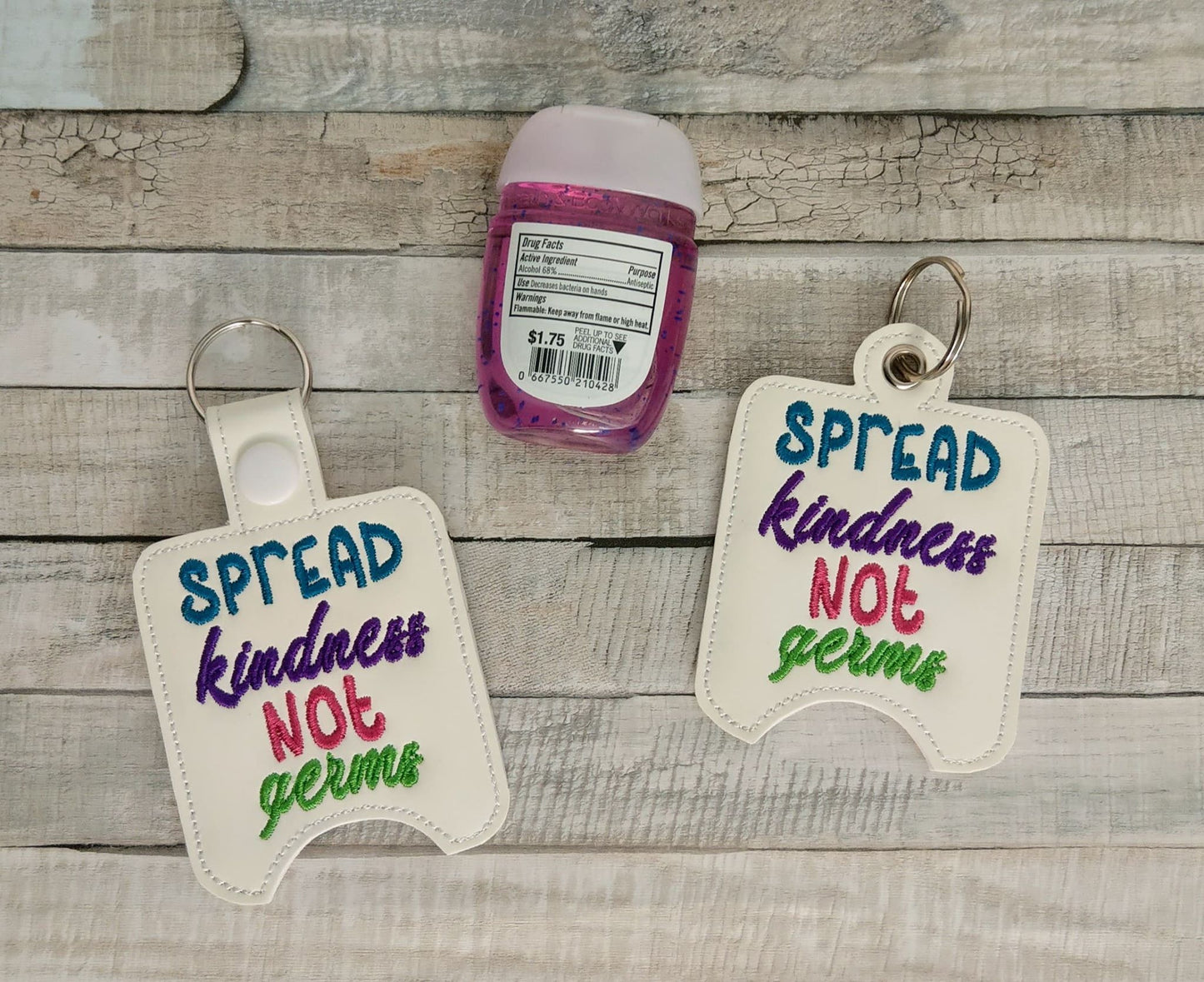 Spread Kindness Not Germs Sanitizer Holders - DIGITAL Embroidery DESIGN