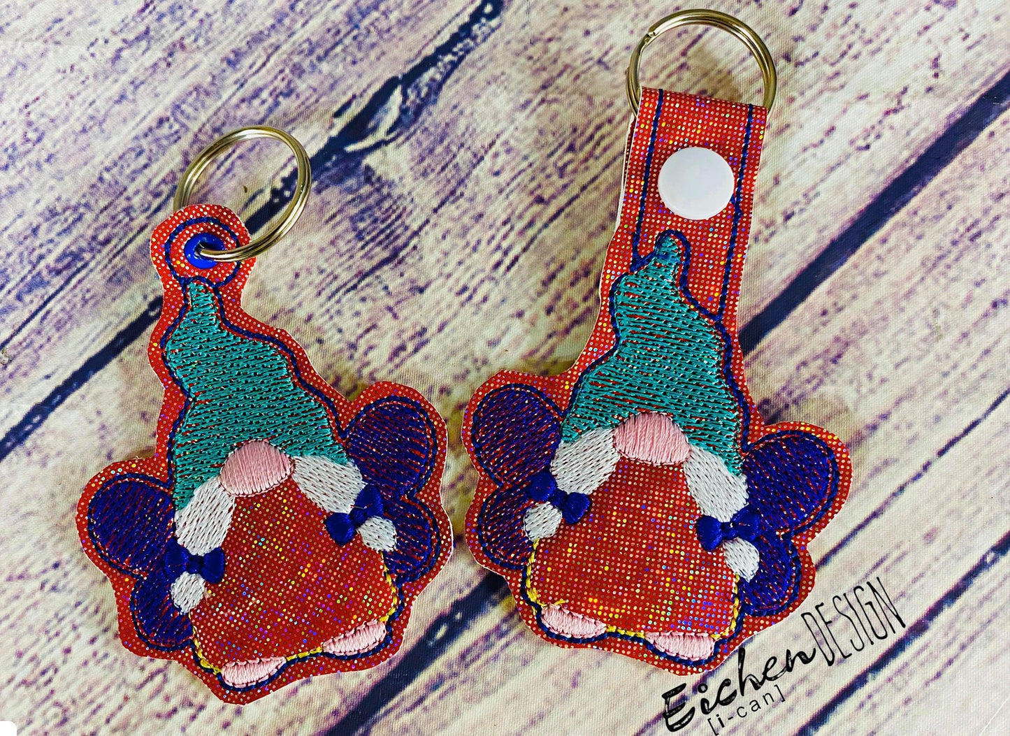Fairy Gnome Fobs -  DIGITAL Embroidery DESIGN