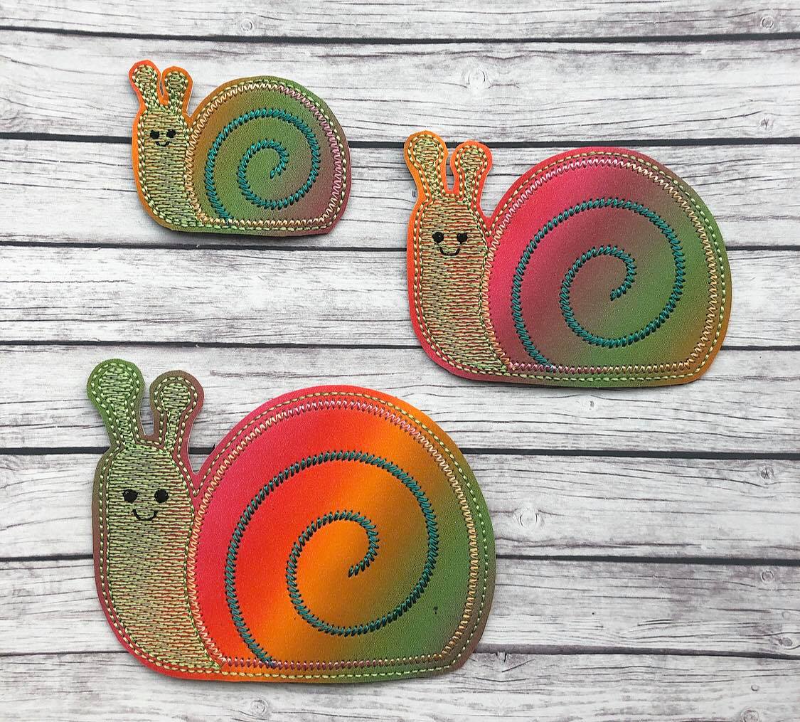 Snail Felties - 3 sizes - Digital Embroidery Design