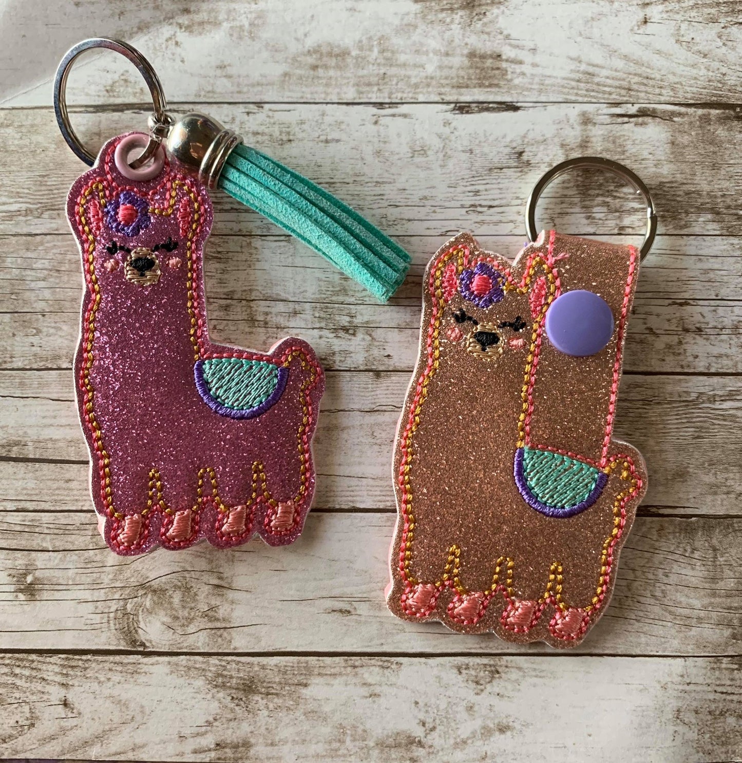 Llama Fobs -  DIGITAL Embroidery DESIGN