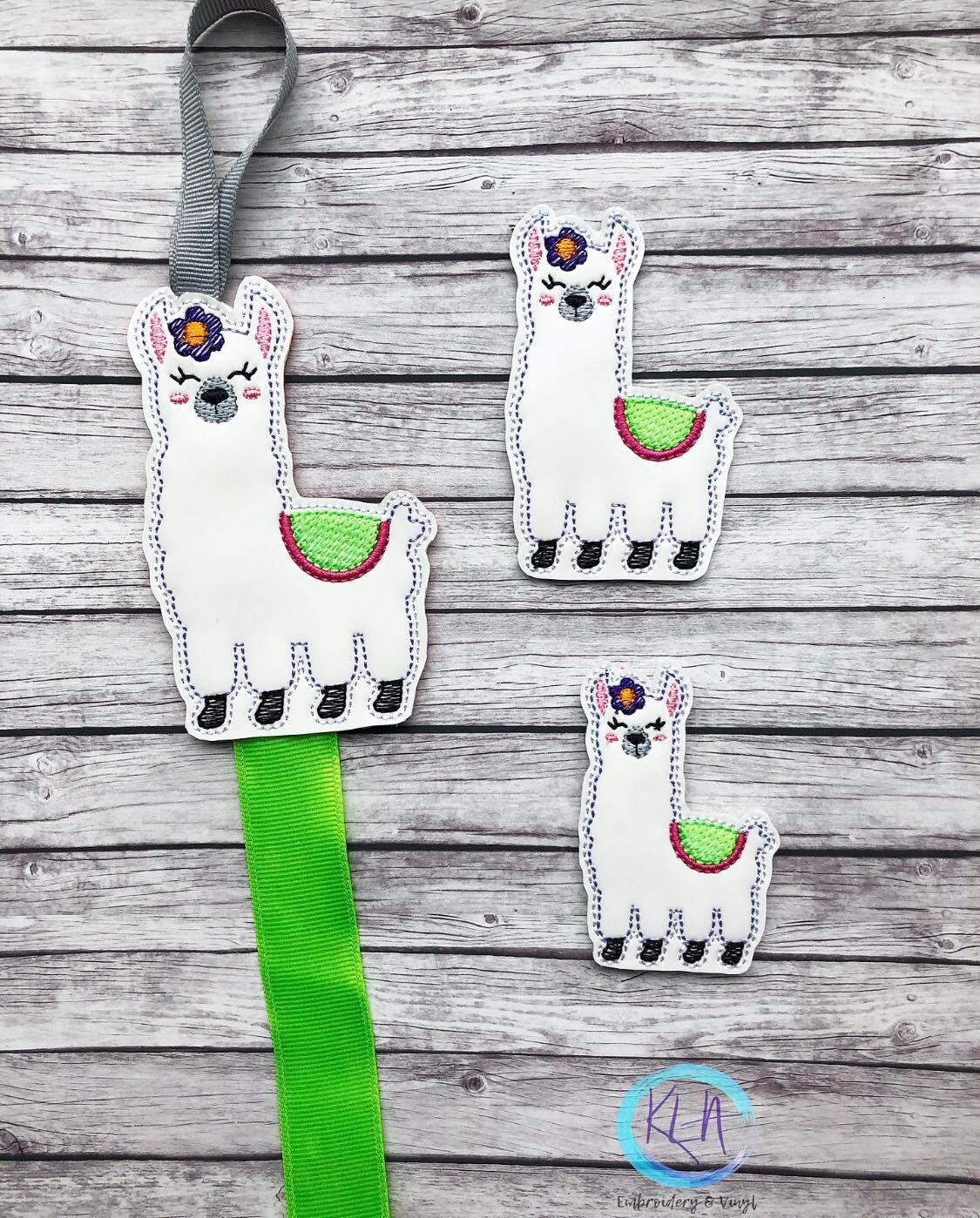 Llama Felties - 3 sizes - 4x4 and 5x7 Grouped- Digital Embroidery Design