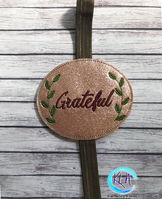 Grateful Book Band - Digital Embroidery Design