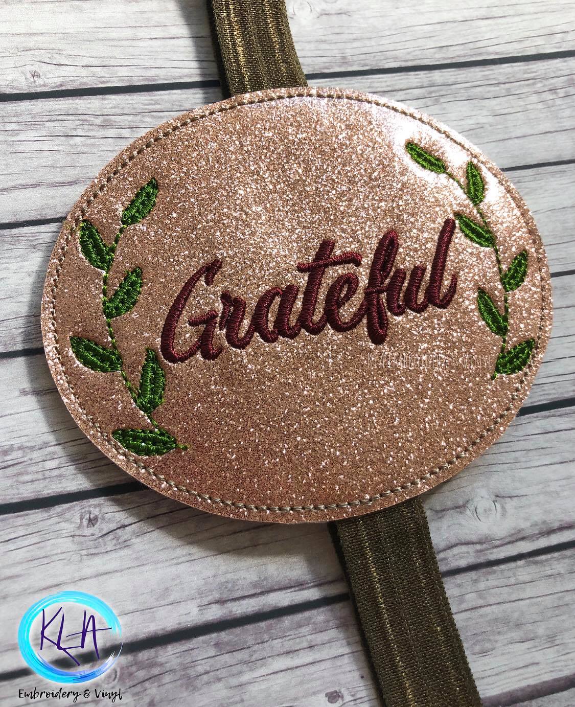 Grateful Book Band - Digital Embroidery Design