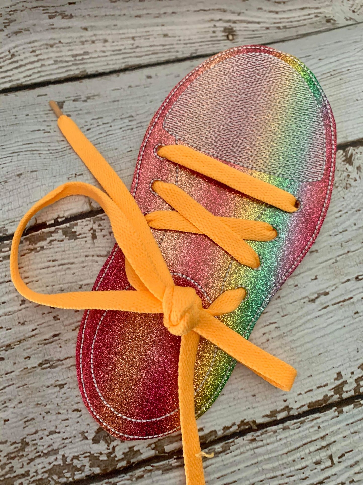 Learn to Ties Shoe Felties - 5x7- Digital Embroidery Design