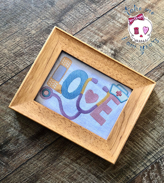 Nurse Love - 4 Sizes - Digital Embroidery Design
