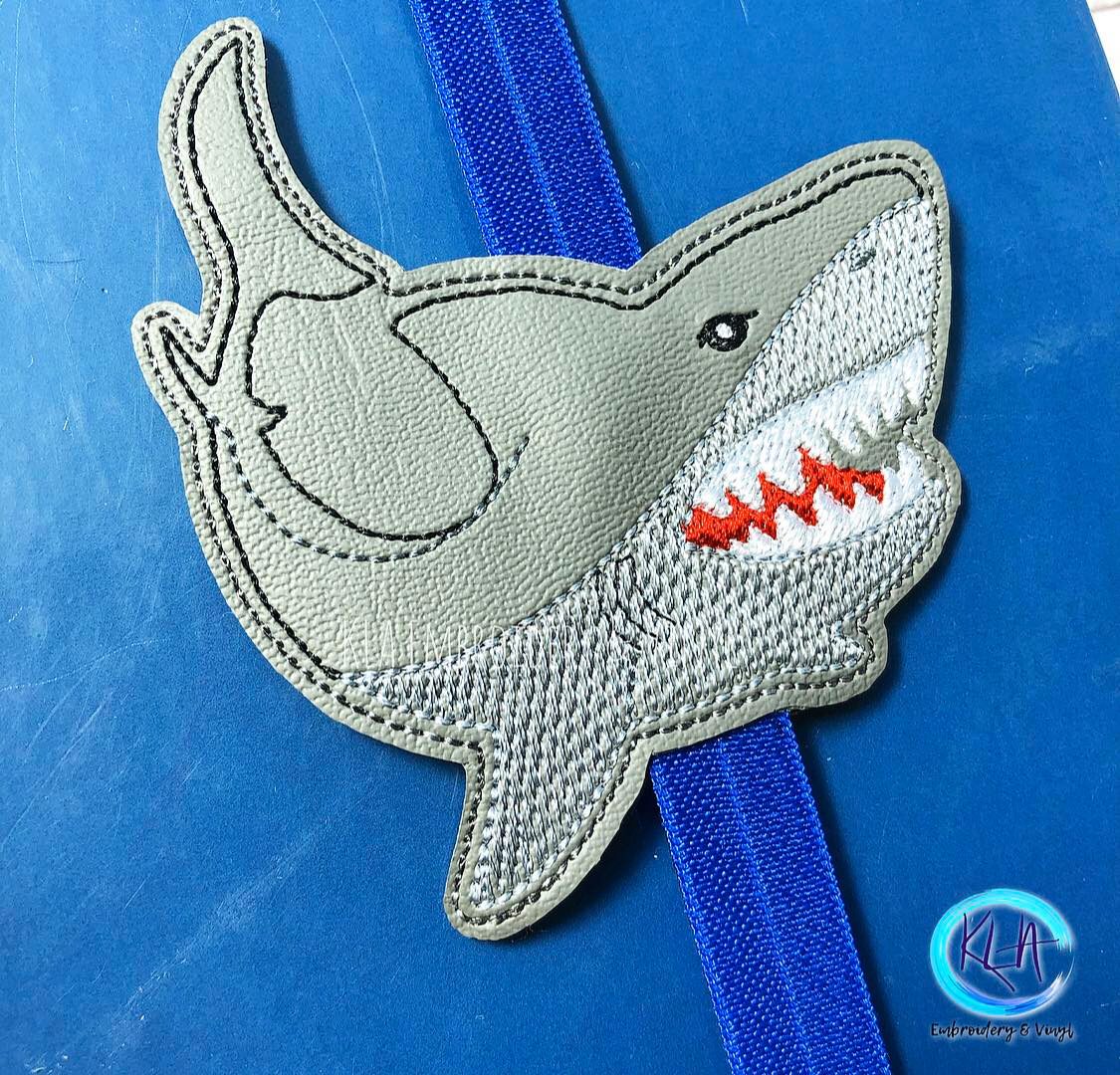 Shark Book Band - Digital Embroidery Design