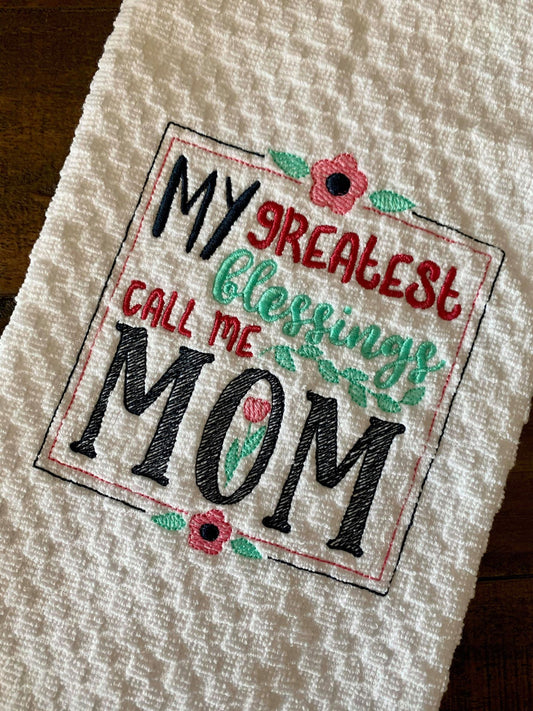 My Greatest Blessings - 3 Sizes - Digital Embroidery Design