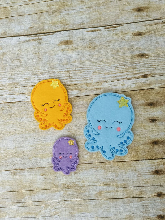 Octopus Felties - 3 sizes - Digital Embroidery Design