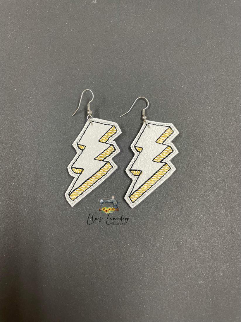 Retro Bolt 2 inch Feltie - Digital Embroidery Design