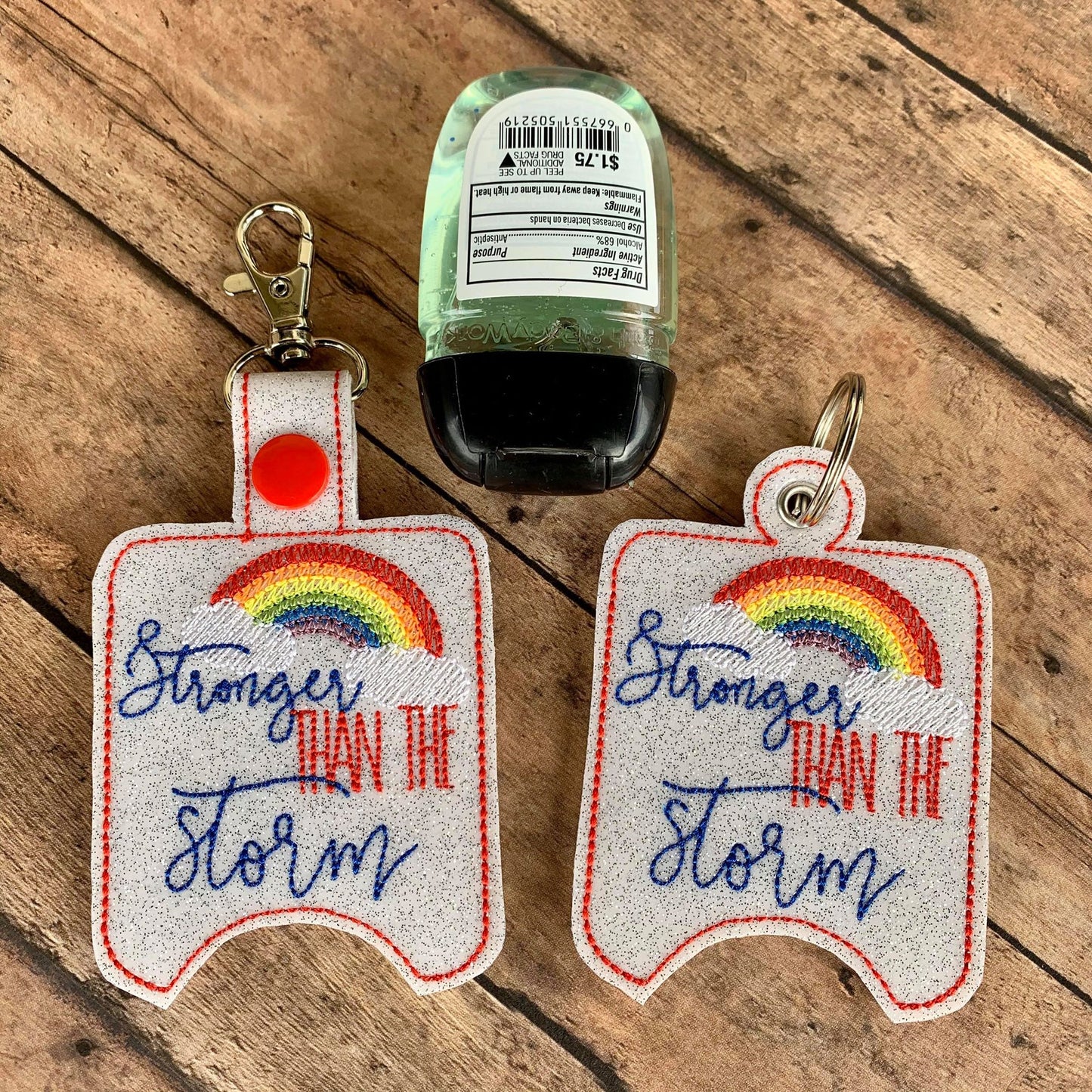 Stronger than the storm Sanitizer Holders - DIGITAL Embroidery DESIGN