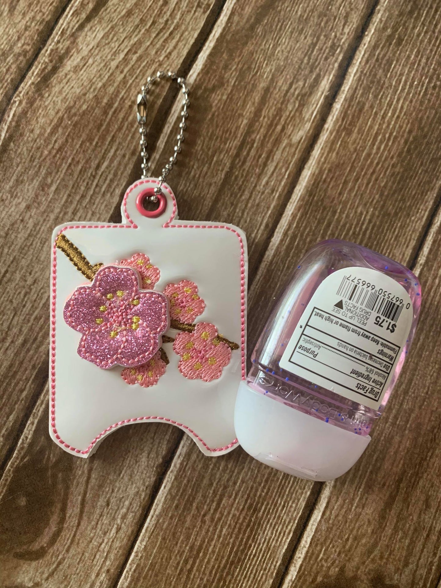3D Cherry Blossom Sanitizer Holders - DIGITAL Embroidery DESIGN