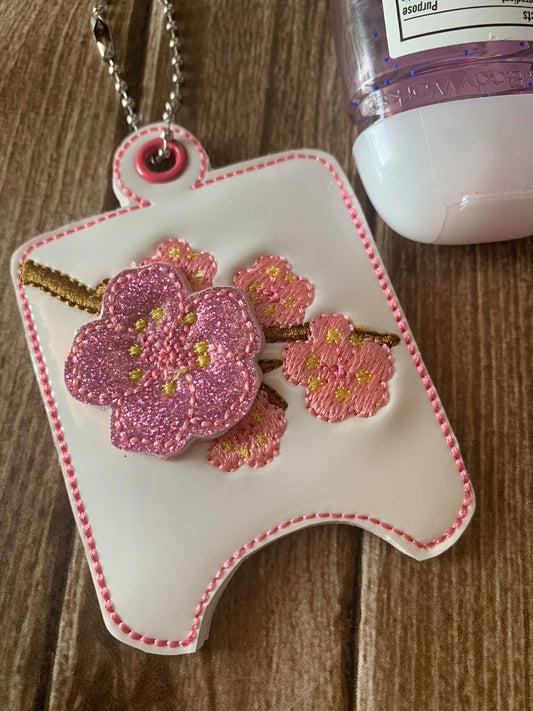 3D Cherry Blossom Sanitizer Holders - DIGITAL Embroidery DESIGN