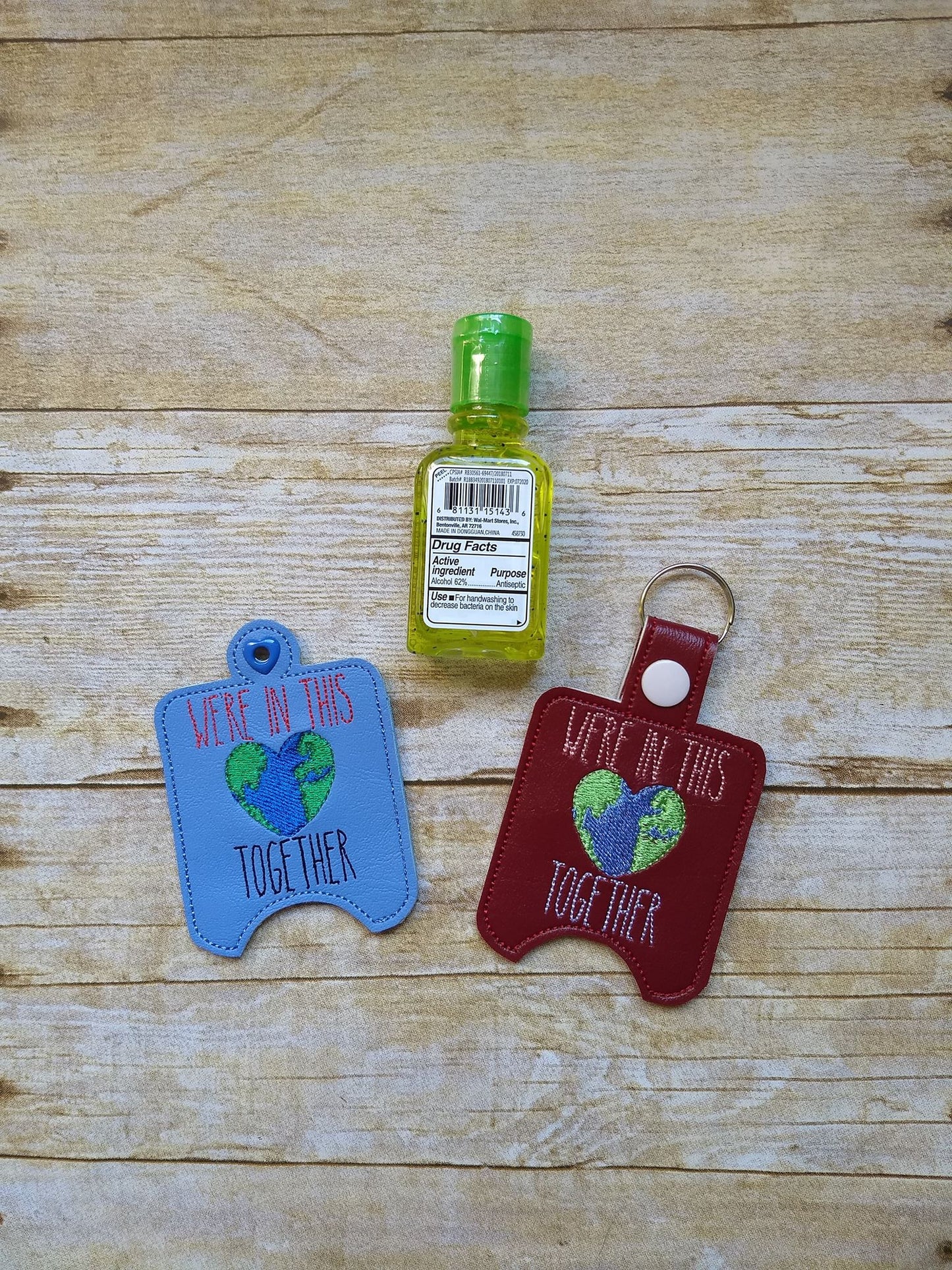 We're In this together Sanitizer Holders - DIGITAL Embroidery DESIGN