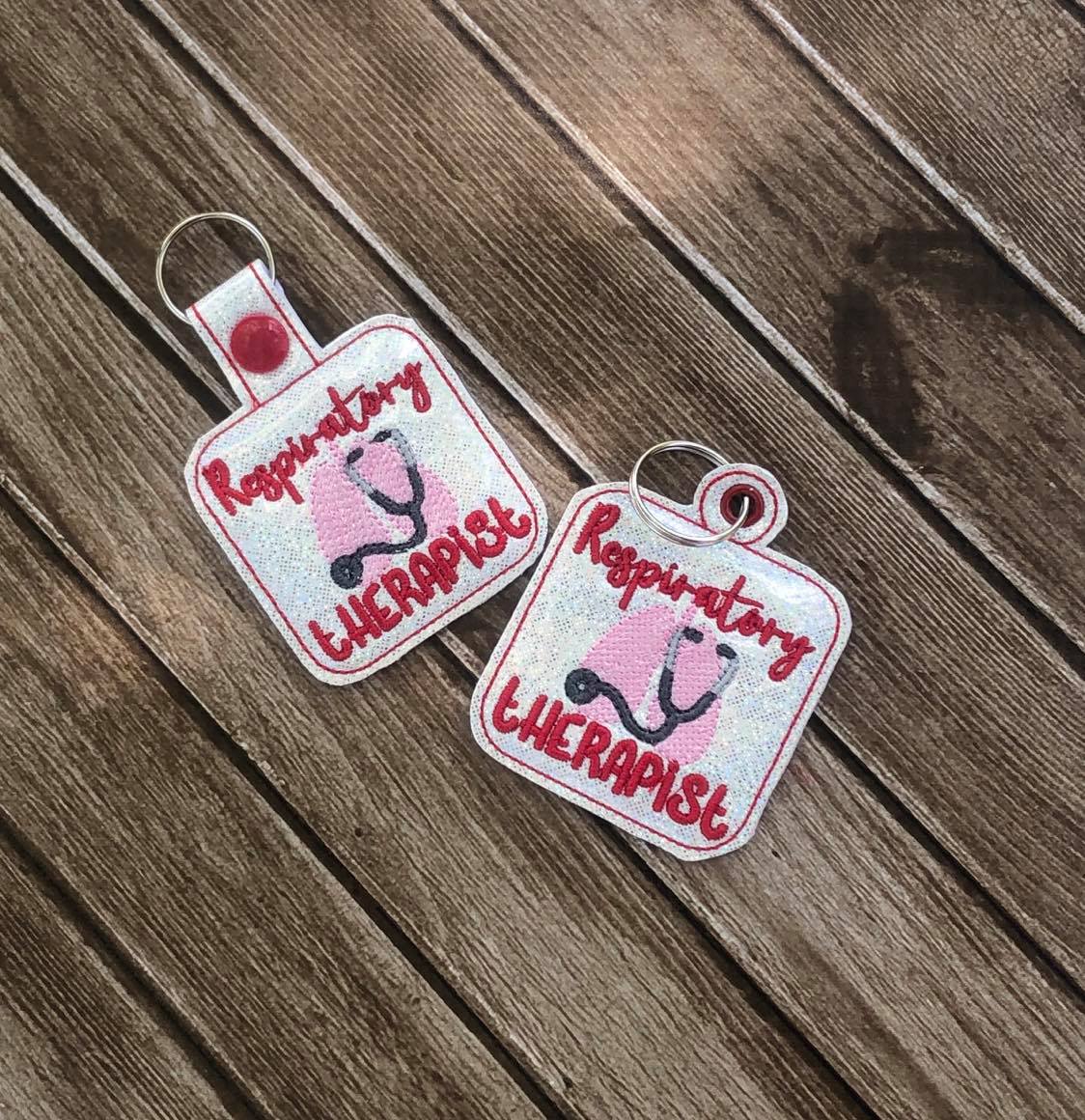 Respiratory Therapist Fobs - DIGITAL Embroidery DESIGN