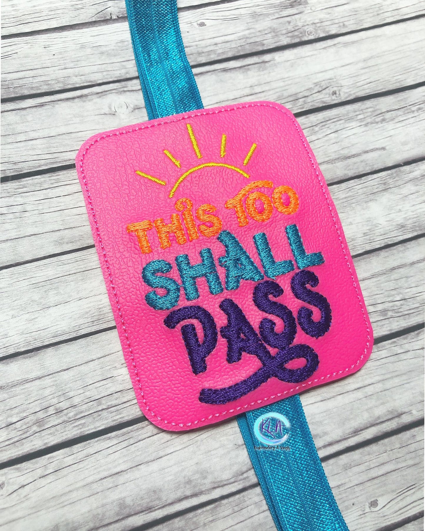 This too shall pass Book Band - Digital Embroidery Design