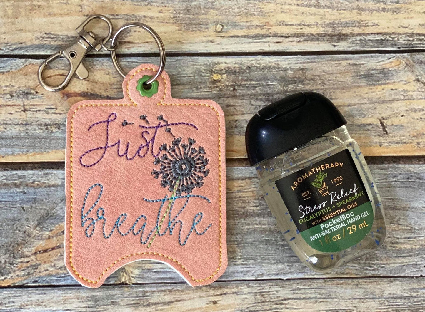 Just Breathe Sanitizer Holders - DIGITAL Embroidery DESIGN