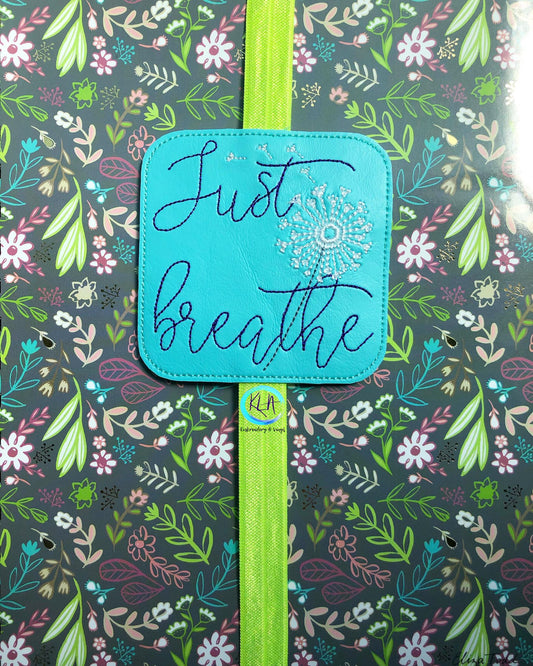 Just Breathe Book Band - Digital Embroidery Design