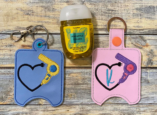 Hairdresser monogram Sanitizer Holders - DIGITAL Embroidery DESIGN