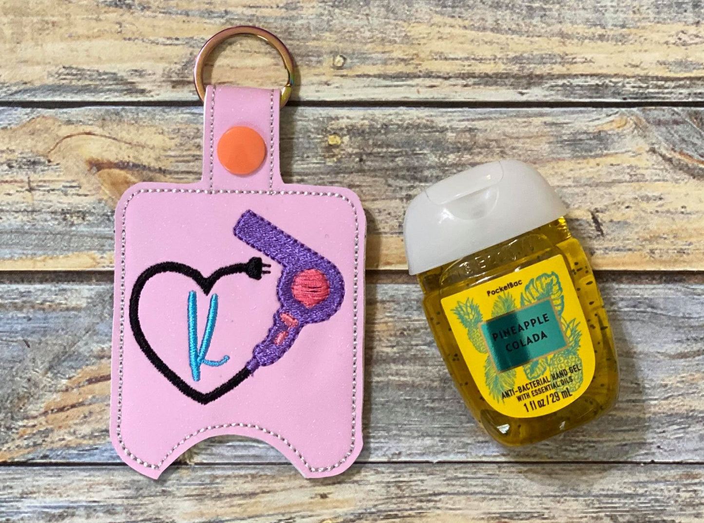 Hairdresser monogram Sanitizer Holders - DIGITAL Embroidery DESIGN