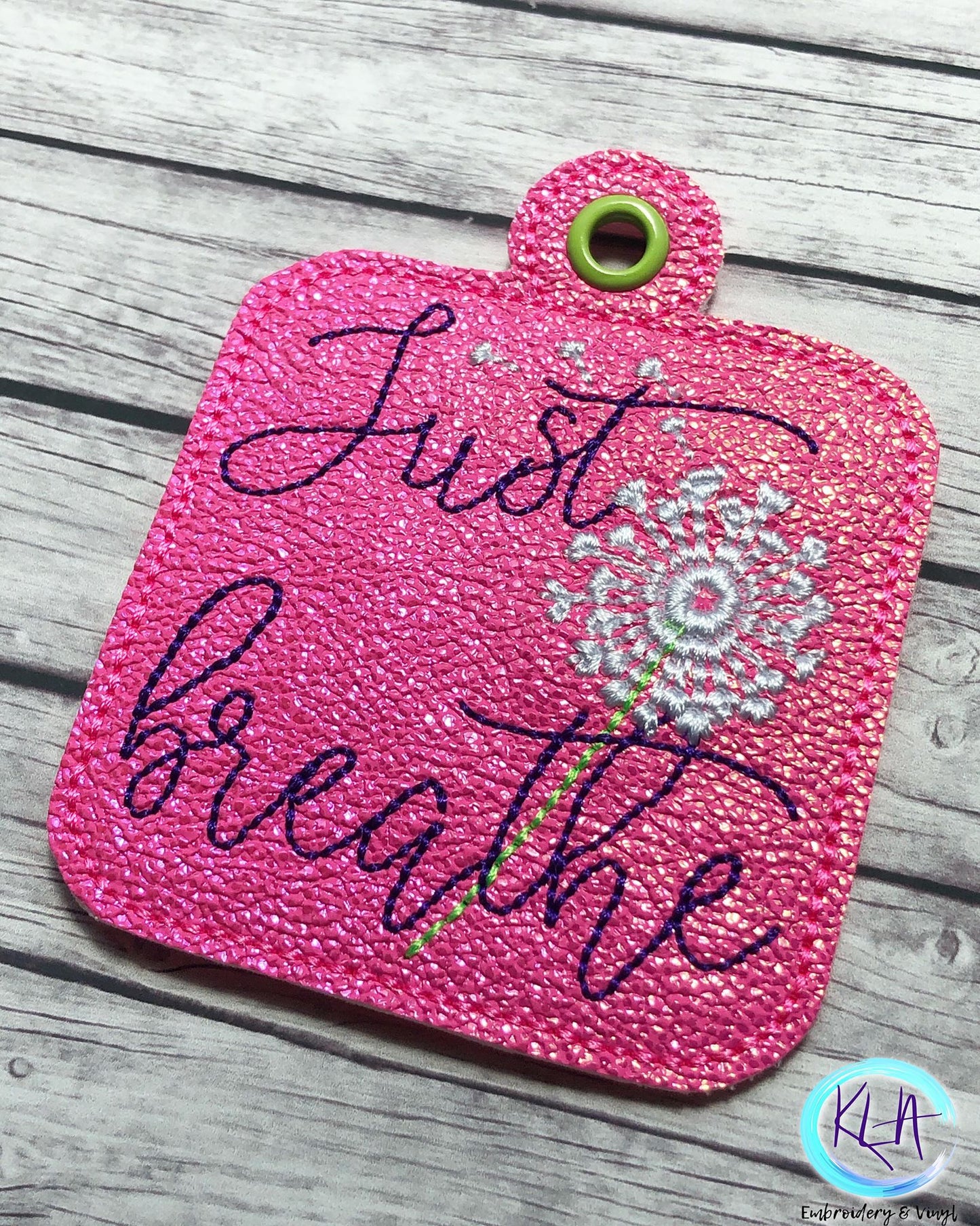 Just Breathe Fobs - DIGITAL Embroidery DESIGN
