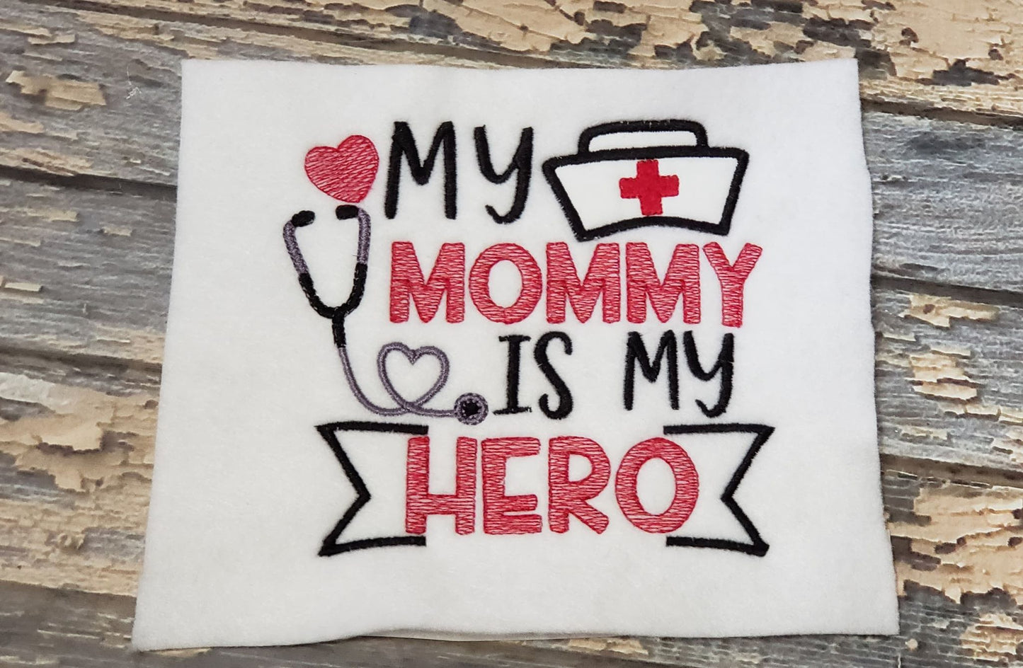 My Mommy is My Hero - 4 Sizes - Digital Embroidery Design