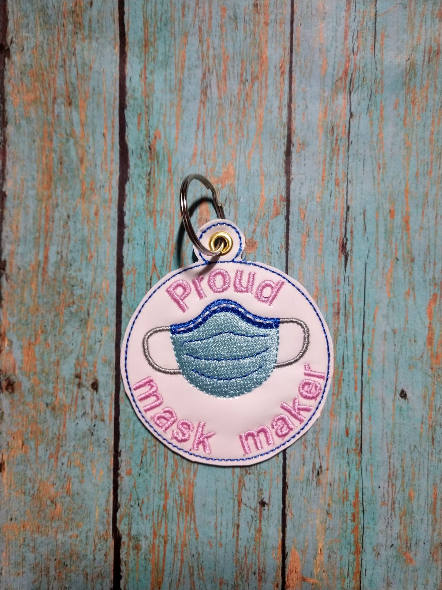 Proud Mask Maker Fobs - DIGITAL Embroidery DESIGN