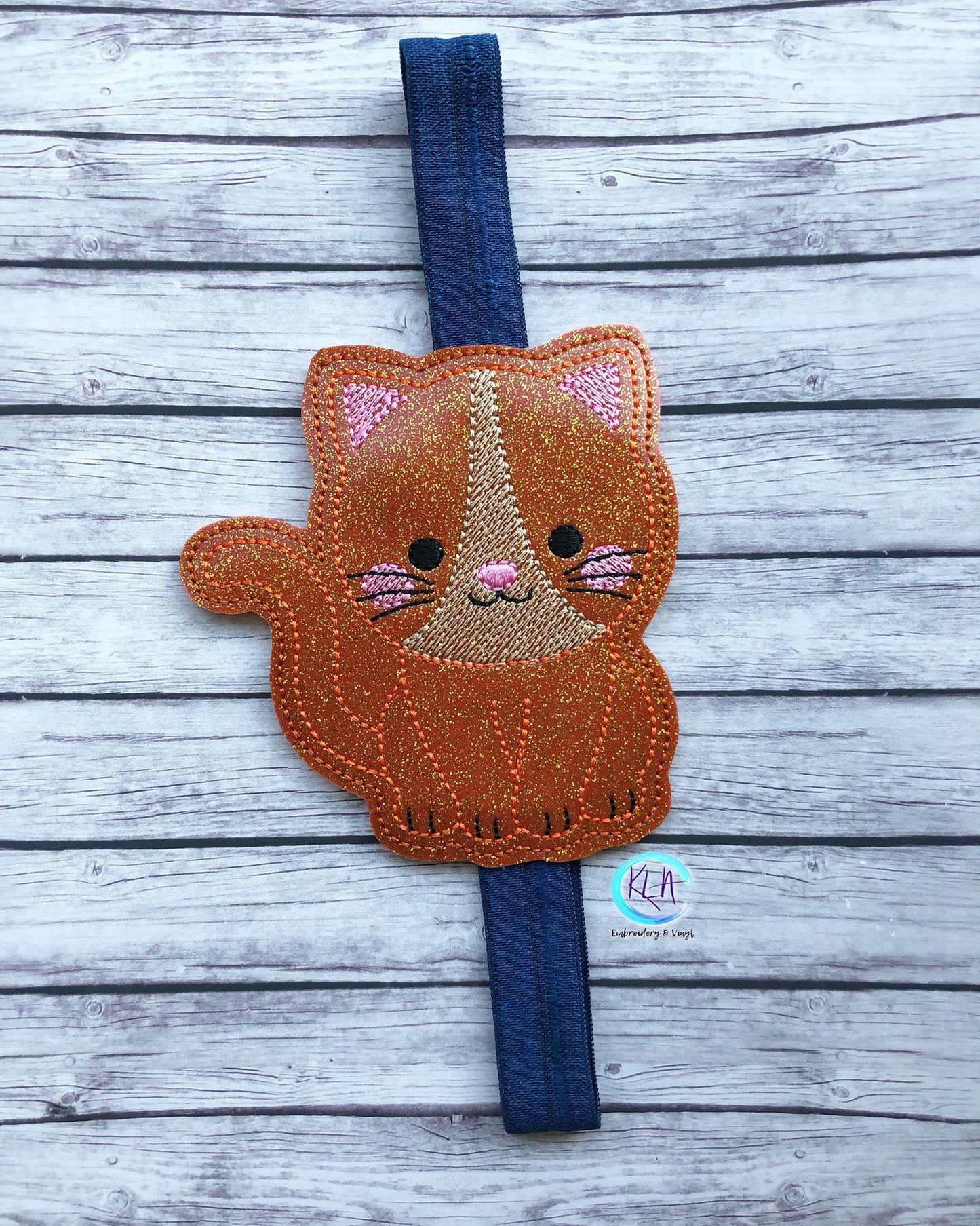 Cat Book Band - Digital Embroidery Design