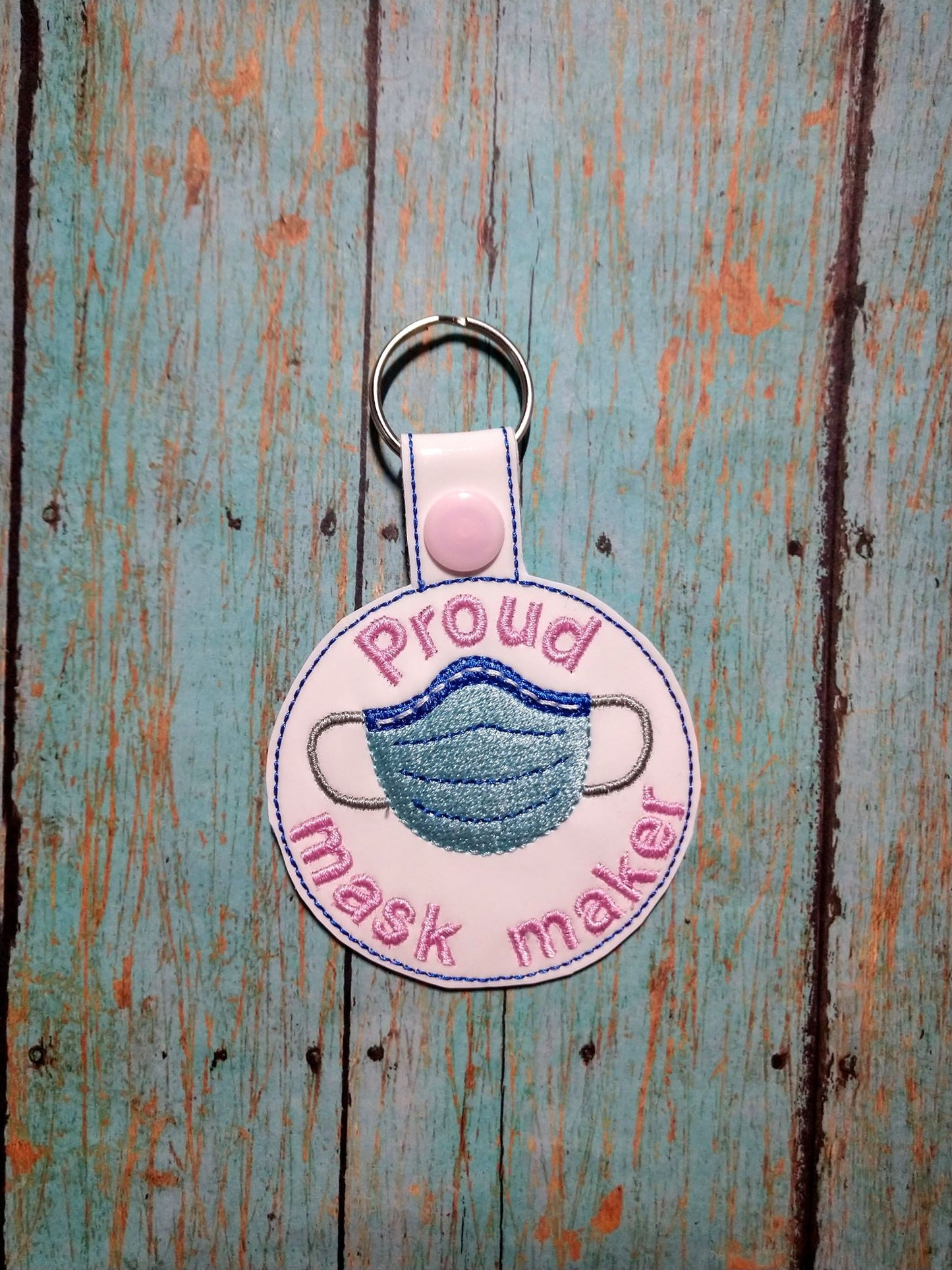 Proud Mask Maker Fobs - DIGITAL Embroidery DESIGN
