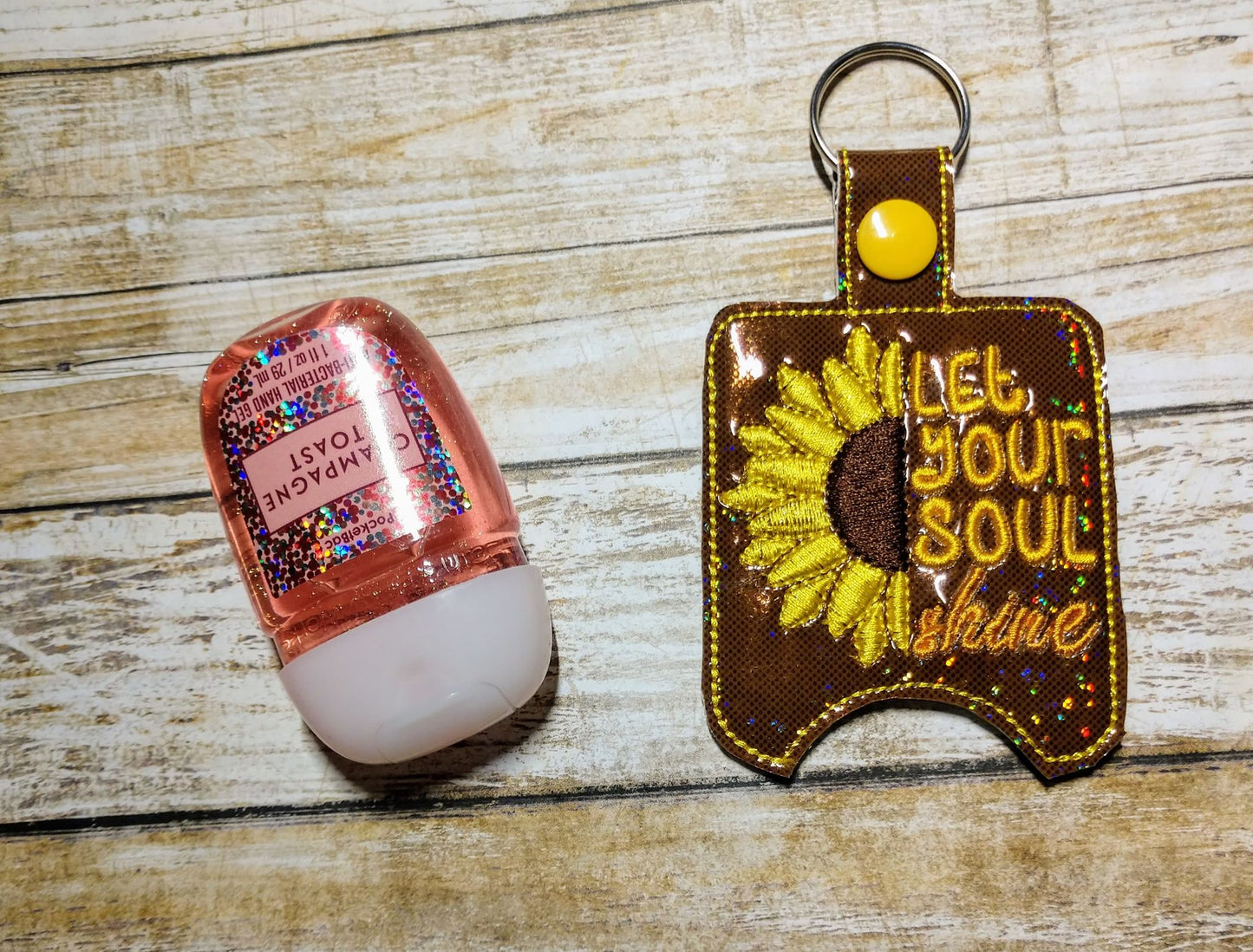 Let your soul shine Sanitizer Holders - DIGITAL Embroidery DESIGN