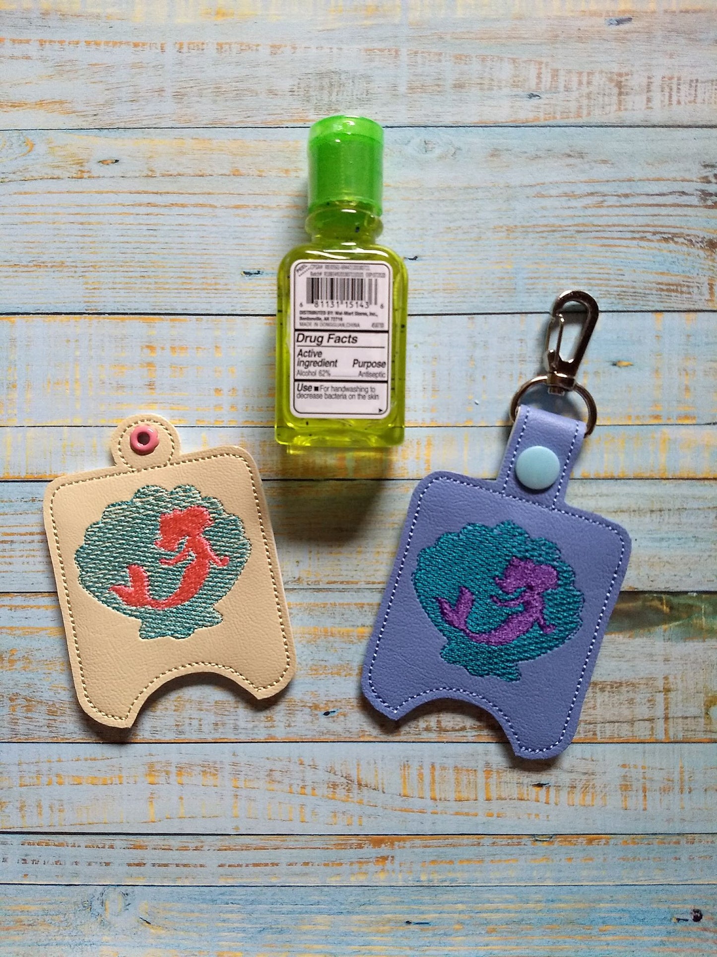 Mermaid Shell Sanitizer Holders - DIGITAL Embroidery DESIGN