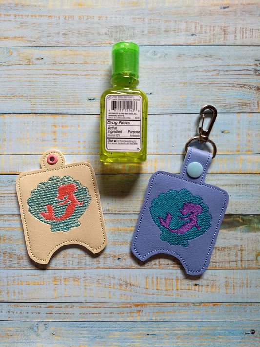 Mermaid Shell Sanitizer Holders - DIGITAL Embroidery DESIGN