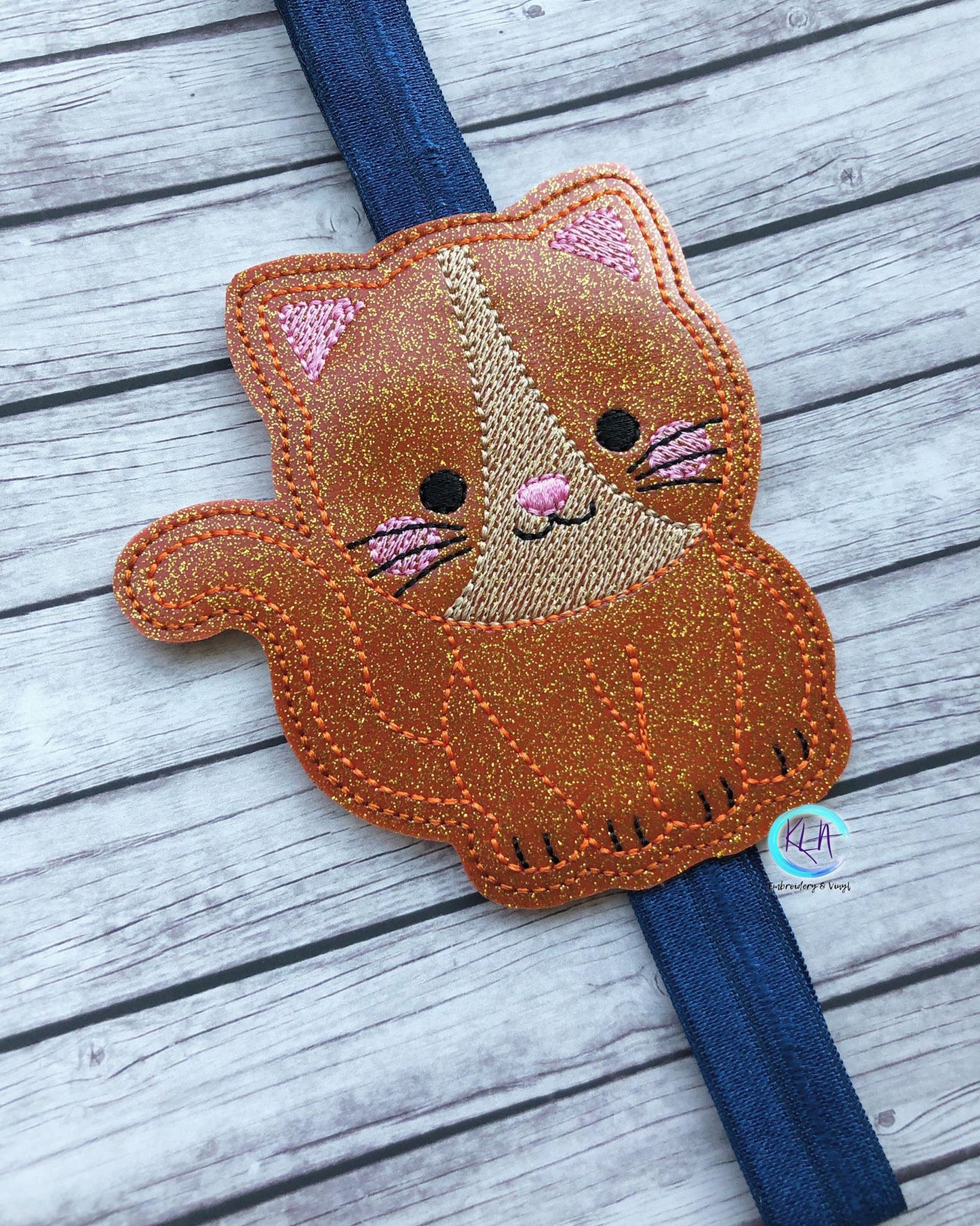 Cat Book Band - Digital Embroidery Design